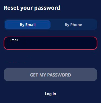 Passwort zurücksetzen monro casino